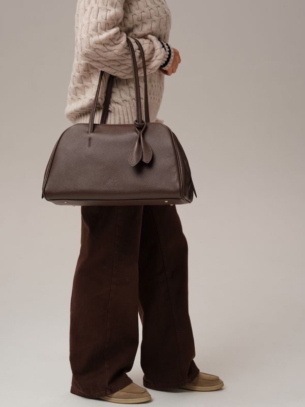 Кожаная сумка DBR 31338 коричневый торф