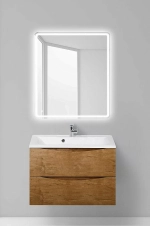 Тумба с раковиной Belbagno MARINO 80 2C-SO/BB800/450-LV-MR-PR Rovere Nature