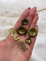 Пуговицы бронзовые с углублением в центре