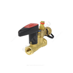 Клапан балансировочный ручной латунь FODRV Ду 32 G1 1/4" Ру25 ВР Kvs=13.2м3/ч с измерительными ниппелями Venturi BROEN 4655000H-001003