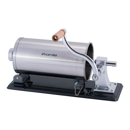 Шприц для колбас 5,5 кг. Kamille KM-6507 из нержавеющей стали с силиконовыми насадками
