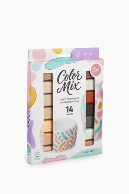 Набор пластики "Артефакт. Color Mix" 14цв., 280гр. doll