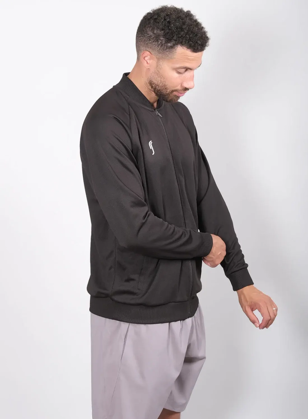Кофта RS Solid Club Jacket  (Black/White 241M421999/000)