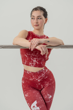 КРОП ТОП CROP TANK TOP ROUGH GIRL 617 Красный