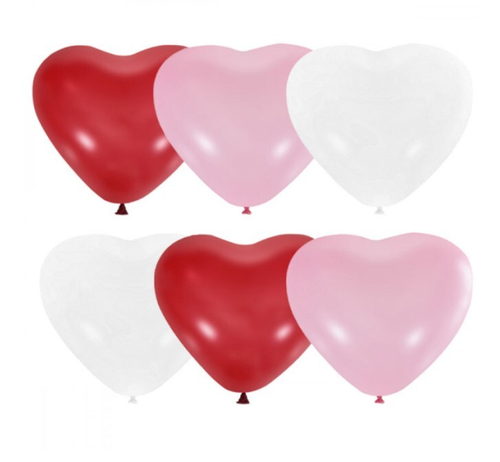 Шар латекс сердца ассорти