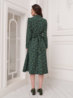 Платье с вшитой манишкой