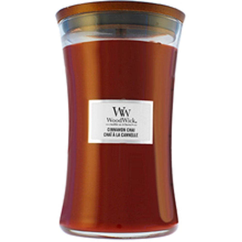 WoodWick Cinnamon Chai Vase (Cinnamon Chai) - Scented Candle 275.0g