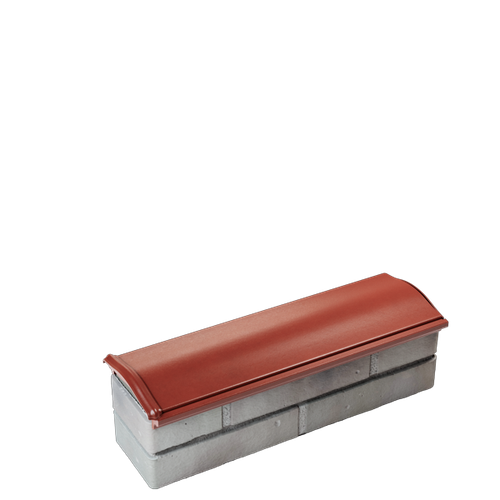 Парапет полимеркомпозитный Monblan 130мм (0,5 кирпич) красный