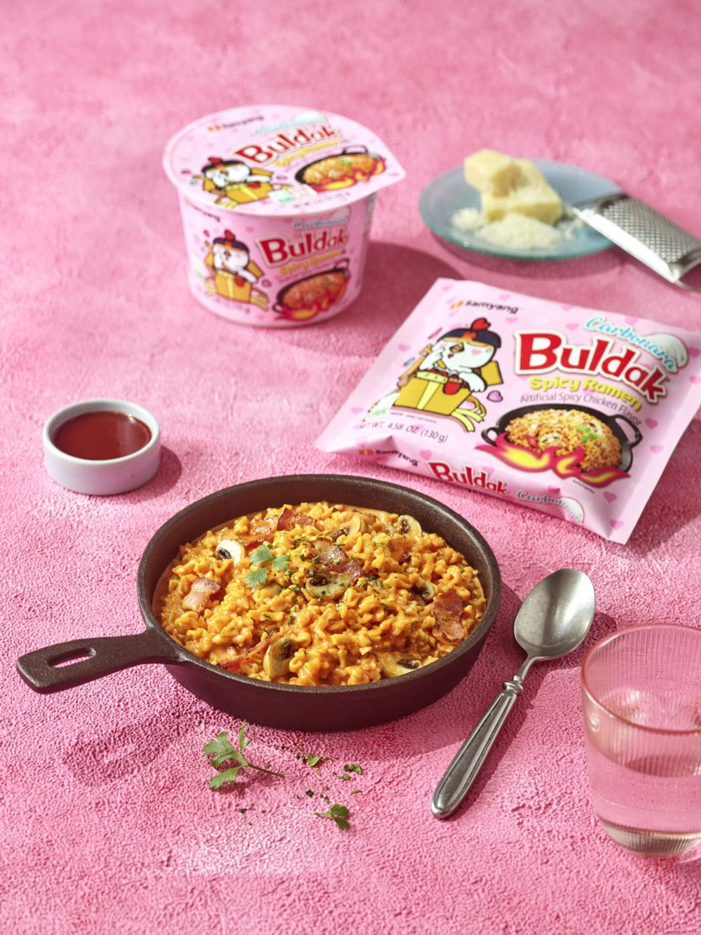 Рамен Бульдак со вкусом Карбонары Buldak 130 г * 3 шт