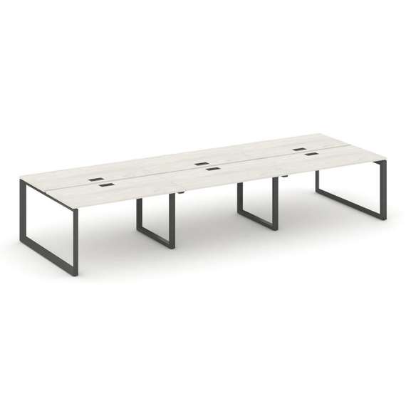 Style Project Рабочая станция двухсторонняя SN-59O.DRS-084 Дуб Наварра/Металл Антрацит/Черный Заглуш