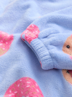 Толстовка флисовая удлиненная для девочки Next B71-630, Голубой, Розовый