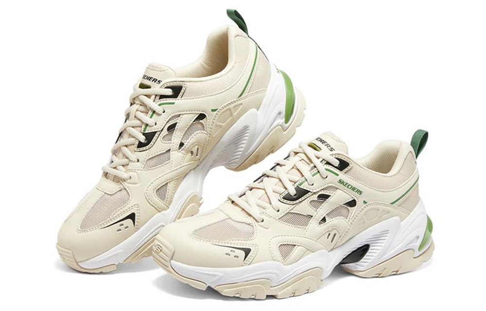 Skechers Stamina V2 "Beige White Green"