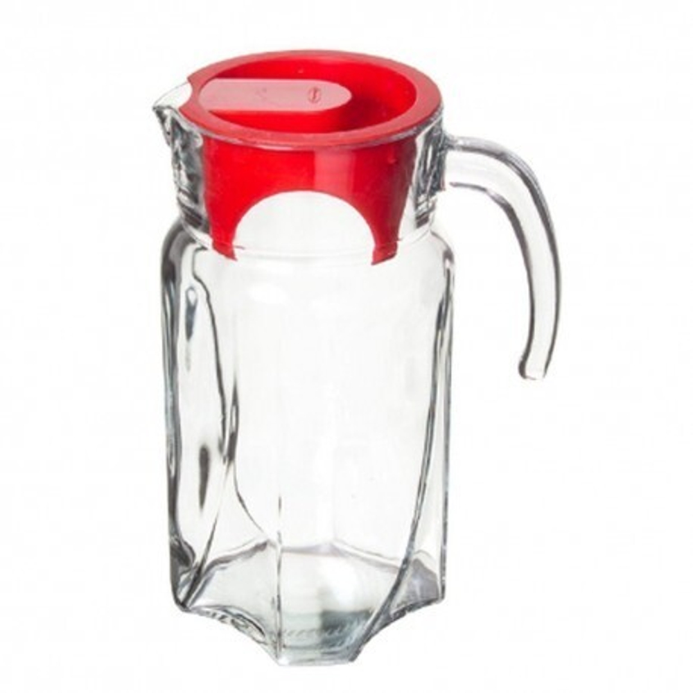 Кувшин 1.7л. с красной крышкой LUNA (без упаковки)