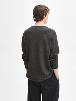 Massimo Dutti Кашемировый тонкий свитер, серый