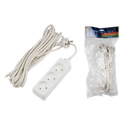 S-CD3-7 Удлинитель Uniel серии Стандарт. б-з. 3 гн.. шнур 7 м