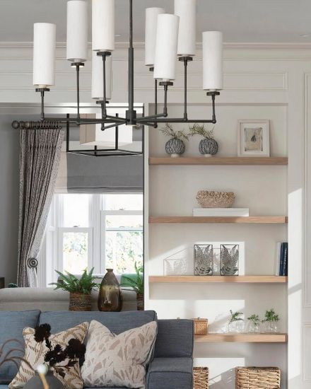 Черная люстра “Новара”