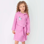 Халат (банный) для девочки M1191M-3/6 р.110 розовый (Такро)