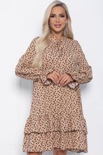 Платье Осенняя симфония (бежевое) П10936 LT Collection