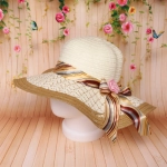 Шляпа женская с широкими полями «TiraMiSu- Ассоль», микс 6 цветов, р58, ширина полей 10 см