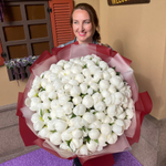 Букет из пионов «101 Пион Дюшес»