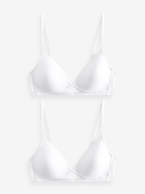 Бюстгалтер для девочки Next 911-487, 2 шт., Белый