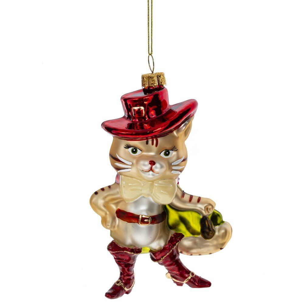 GAEM Украшение новогоднее "Кот в сапогах", L9 W5 H15 см