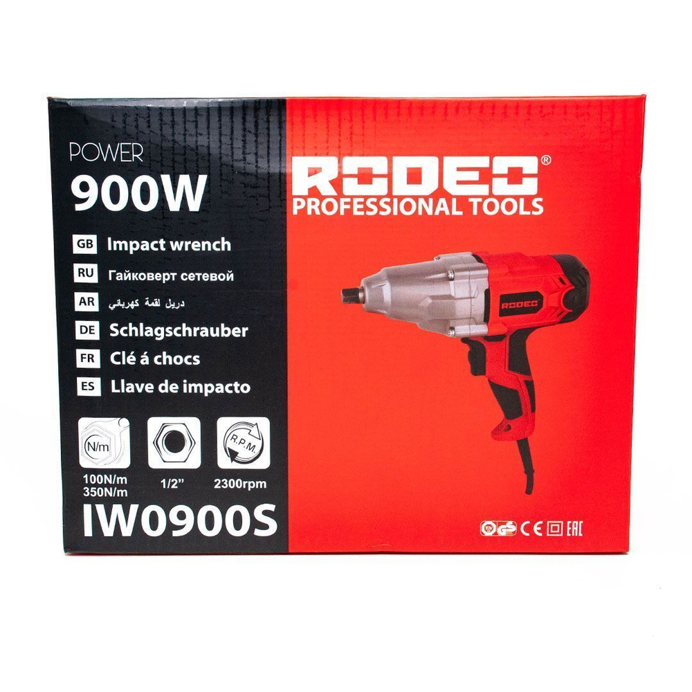 Гайковерт ударный IW0900S RODEO, 900 Вт, 350Нм