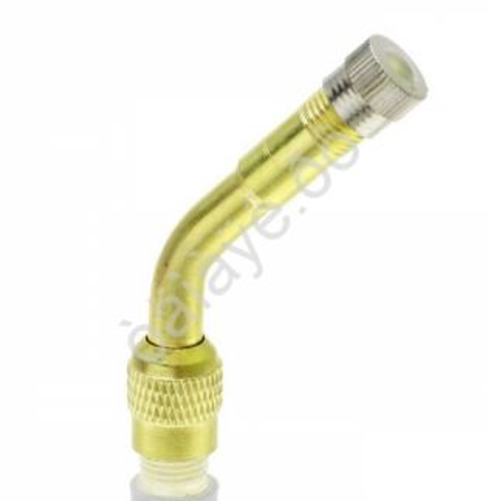 Наконечник-Удлинитель вентиля колеса гнутый 135град. металл 135тр