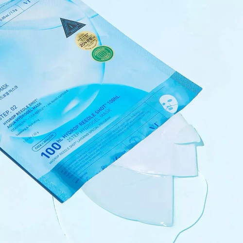 VT COSMETICS Маска для лица двухступенчатая гидрогелевая увлажняющая Hydrop Reedle Shot 100 2Step Mask