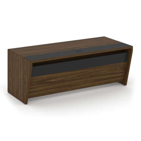 Corner Стол руководителя прямой COR.SR-20 Орех Лоренцо/Графит 2000*900*750