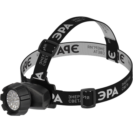 Фонарь налобный светодиодный ЭРА GB-605 на батарейках яркий 4 режима черный с регулировкой угла наклона