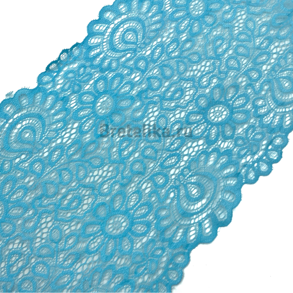 Кружево эластичное светло-голубое 20 см