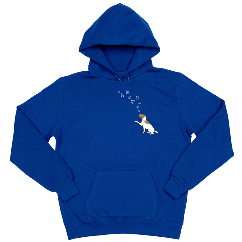 Толстовка "Джек Рассел и бабочки"