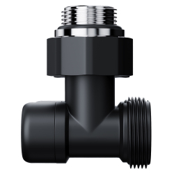 Узел нижнего подключения Royal Thermo Design угловой 1/2"х3/4" EK (черный)