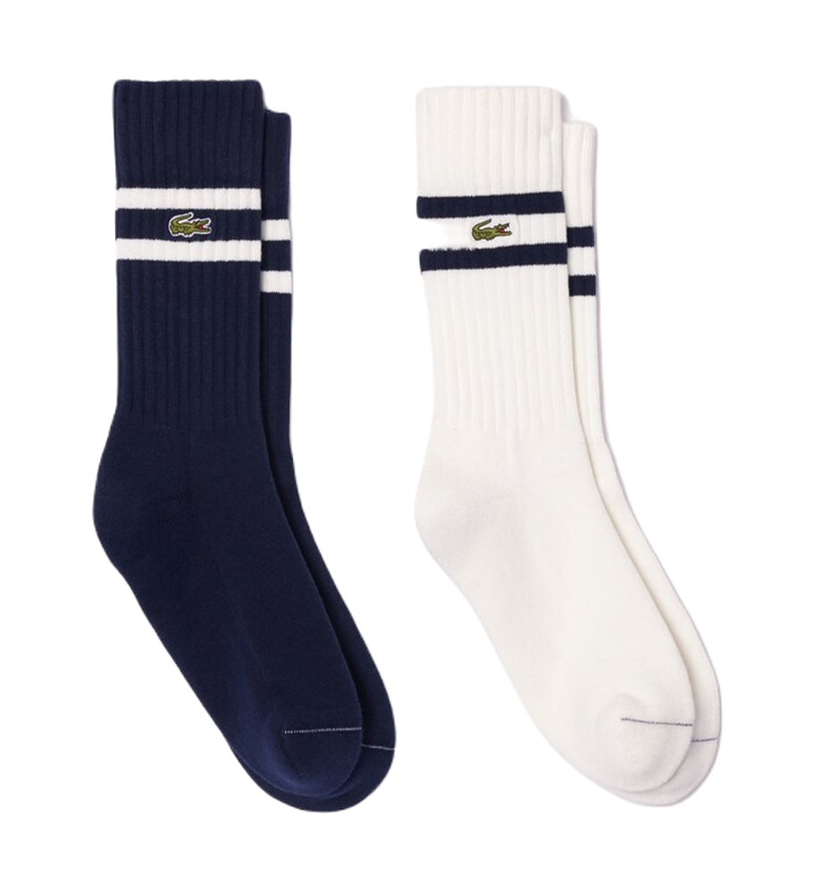 Теннисные носки Lacoste SPORT Unisex Sock 2P - navy/white