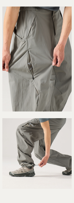 Брюки Nothomme Blue Outdoor Functional Wide-Leg Pants Rock Gray