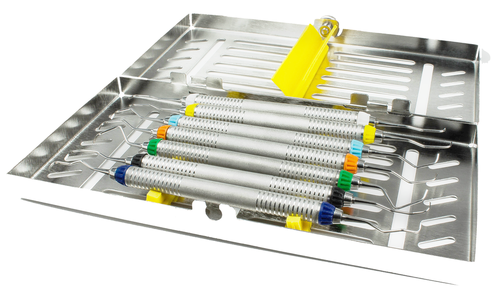 --- Набор кюреток по Грейси с полыми ручками в кассете стерилизационной 7000 ЮП