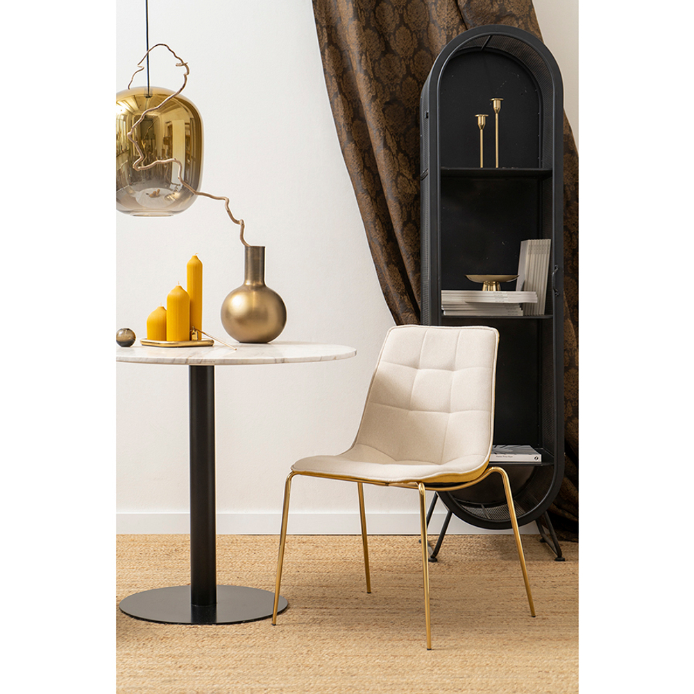 Стул Bergenson Bjorn Helene кремовый/желтый