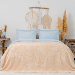 Покрывало 200х220 Arya home Botanical Garden бежевое