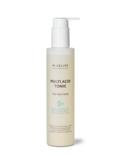 M.AKLIVE Мультикислотный тоник для жирной кожи 200мл