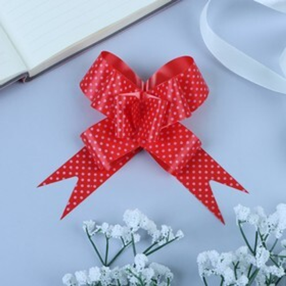 Бант - бабочка No3 красный