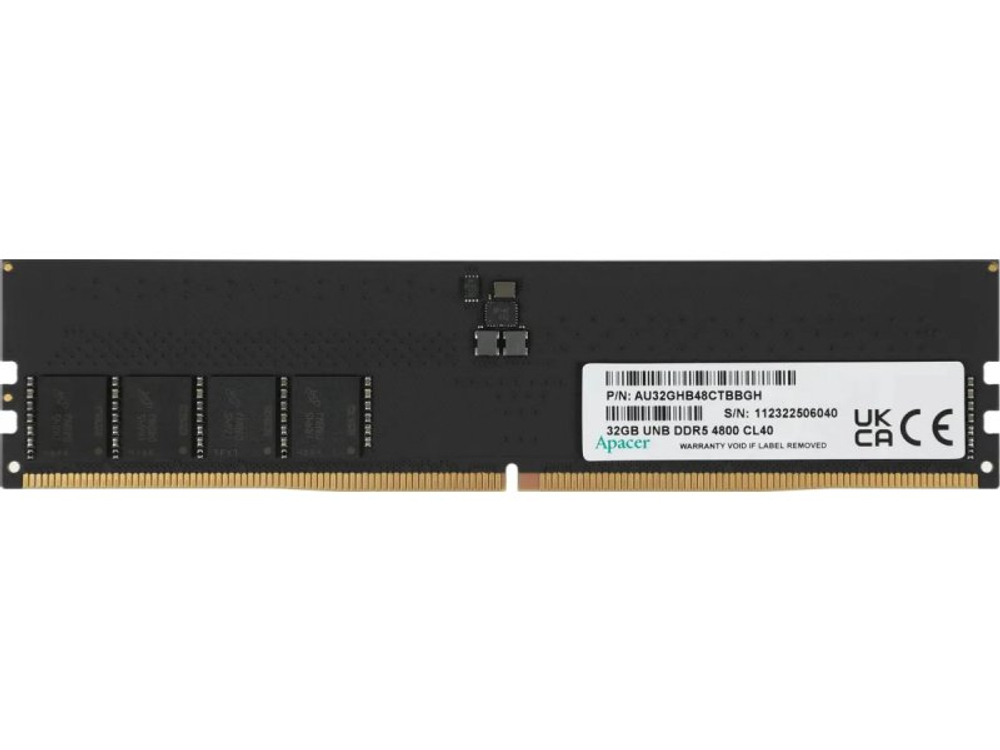 Оперативная память Apacer FL.32G2A.PTH, DDR5 1х 32ГБ 4800 МГц, DIMM, RTL
