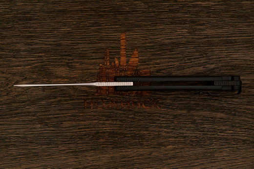 Нож складной Kizlyar Supreme Hussar, клинок 96мм, сталь VG-10, рукоять термопластик черный