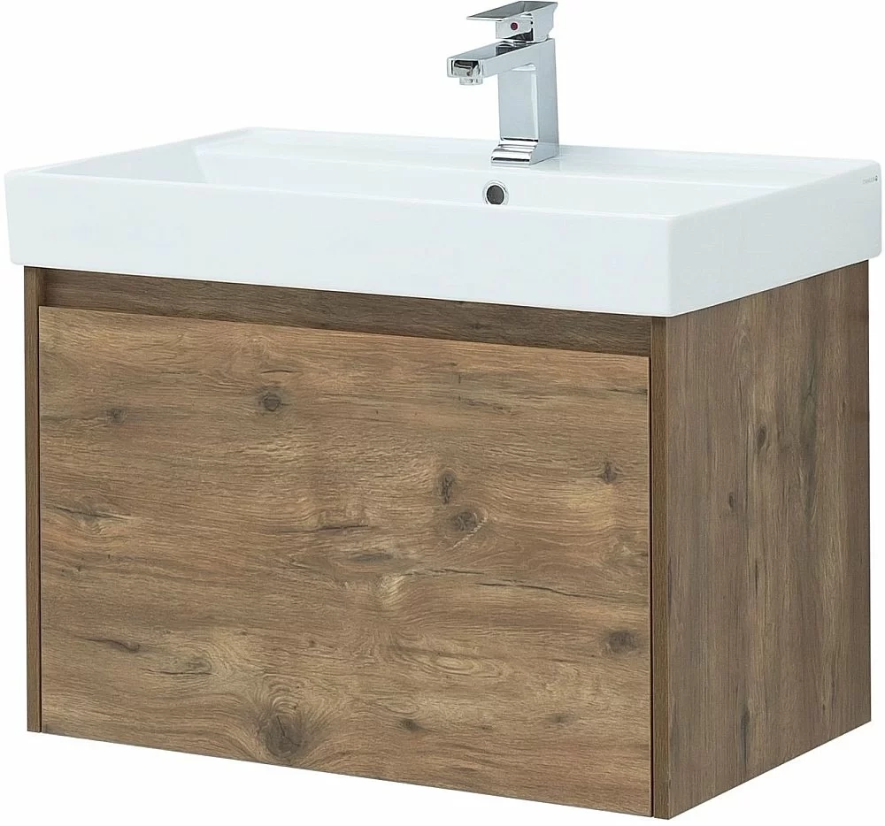 Тумба с раковиной Aquanet Nova Lite 249514 75 дуб рустикальный