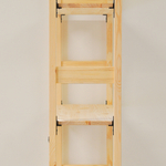 Стеллаж ИВАРИ, деревянный из массива сосны, 5 полок
