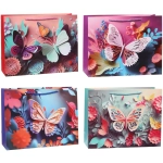 Пакет подарочный «Невероятная бабочка» 32*25*11 см, микс