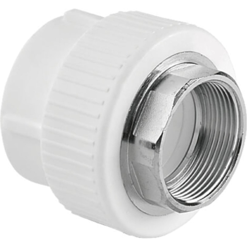 Муфта TEBO бел. PP-R комбинированная 110х4" ВР под ключ (1/4), арт. 015020515