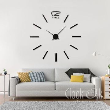 3D часы на стену большие декоративные купить Украина
