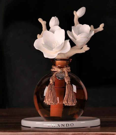 Magnolia, ароматический диффузор с необычными палочками, Chando