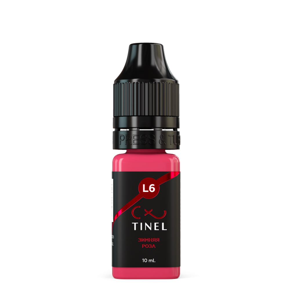 Tinel L6 "Зимняя роза" Пигмент для перманентного макияжа губ, 10 мл